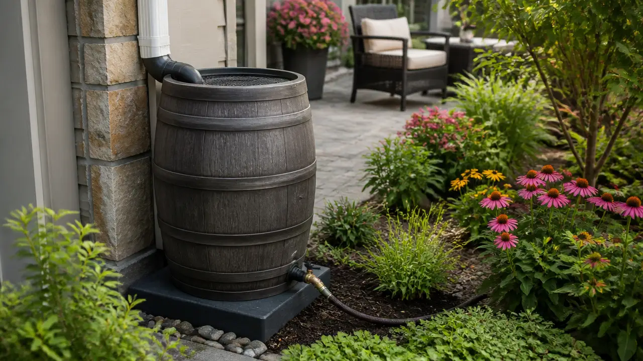 best decorative rain barrels
