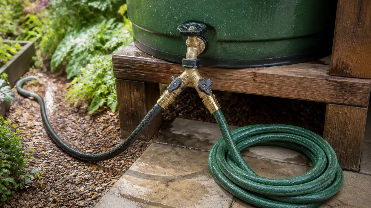 best garden hose splitters for rain barrels